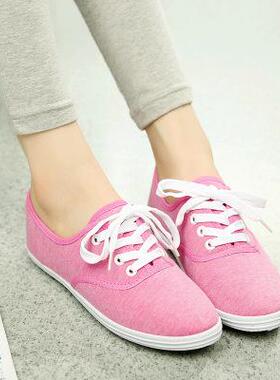 women flat canvas shoes casual sneaker Size 42 帆布女鞋单鞋