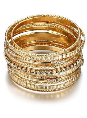 手镯Women Luxury Ethnic Style Glod Bracelet Fashion Jewelry