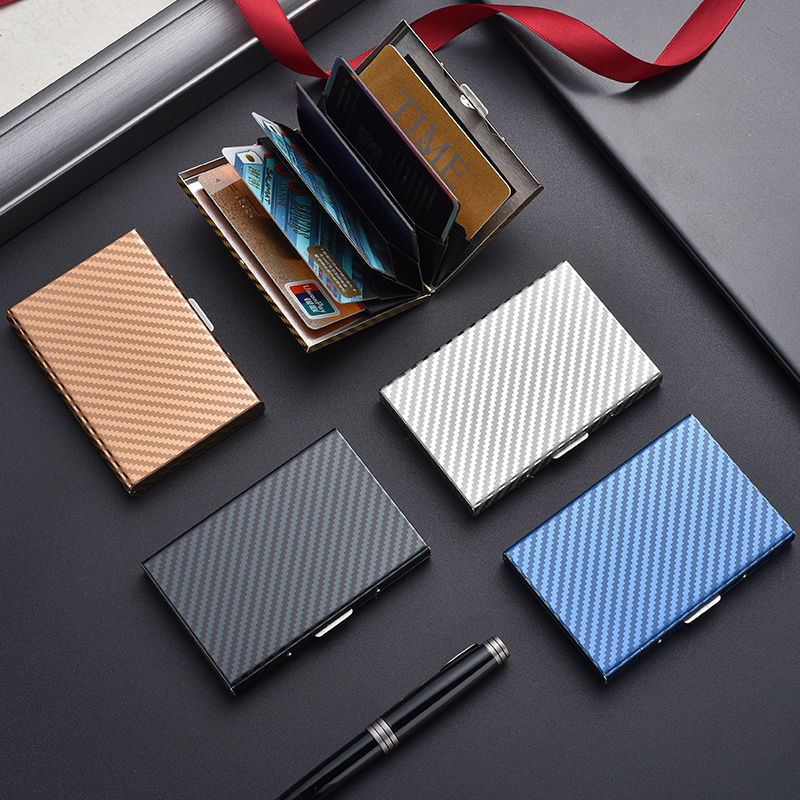 防消磁金属女式不锈钢信用钱包