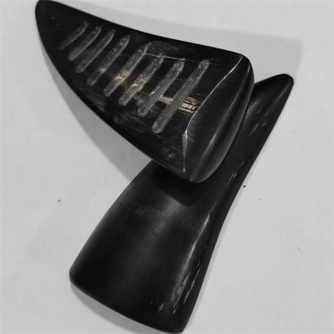 牛角卦用品九宫八卦阴阳杯牛角圣卦圣杯水牛角