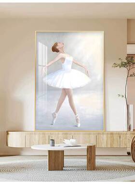 舞蹈教室挂画性感美女艺术画瑜伽馆内壁画芭蕾舞培训中心装饰画