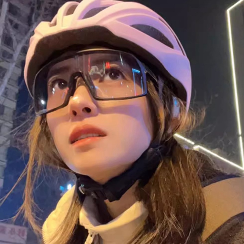 日本优选MUJIE骑行眼镜女款户外运动登山跑步墨镜防紫外线防风护