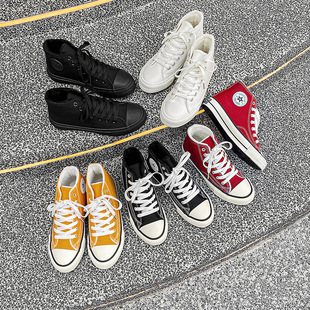 新品加绒帆布鞋女2024冬季新款保暖加厚二棉厚底学生休闲棉鞋男板