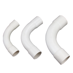 PVC管弯头大弧度弯头90°度大弧形弯头电线管月亮弯月弯大弯排水