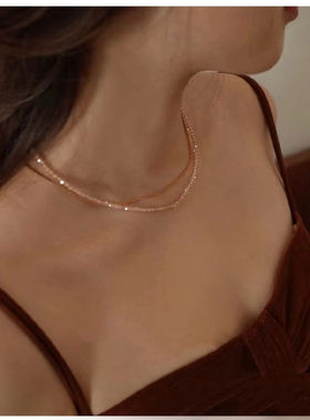 天然锆石车轮珠项链在这个夏天一条封神的项链 质感绝美 直发