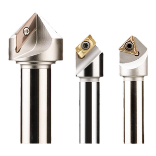 数控倒角刀杆内孔倒角刀60度机夹加工中心正反双面去毛刺直柄倒角