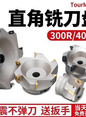 400r直角面铣刀盘90度CNC加工中心TAP/RAP300r系列50铣刀盘63R0.8