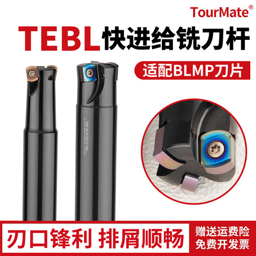 TEBL06/09快进给抗震数控铣刀杆开粗面铣刀盘刀杆配BLMP0603R刀片