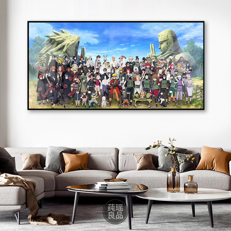 可定制铝合金边框挂画晶瓷面板