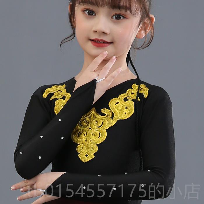 正品疆舞蹈大裙儿童民族练功新半身裙尔维吾族摆舞蹈演出服装女艺