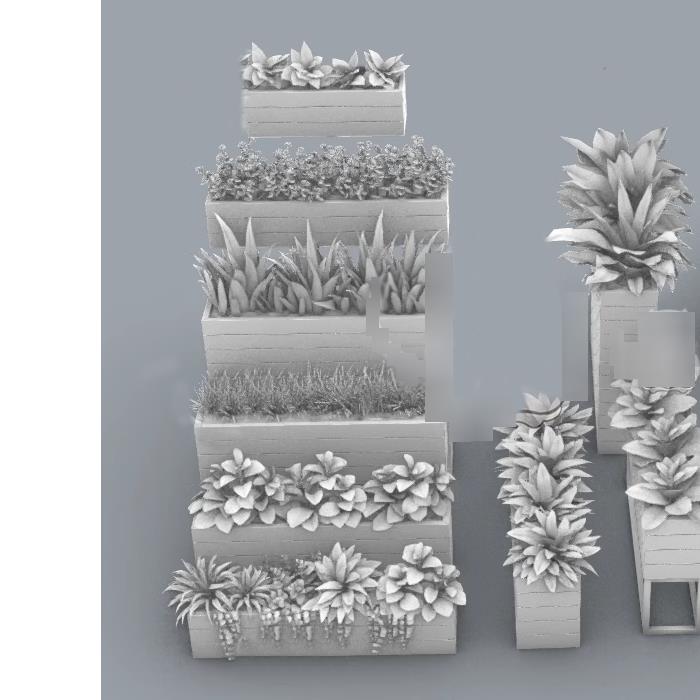 草地 绿色植物 室内盆景 犀牛建模rhino/C4D/3Dmax/maya模型obj