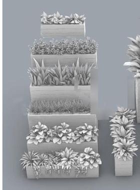 草地 绿色植物 室内盆景 犀牛建模rhino/C4D/3Dmax/maya模型obj