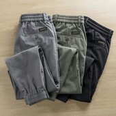 汽修工作裤 工地工装 男 秋季 户外裤 裤 男潮牌束脚松紧腰小脚宽松大码