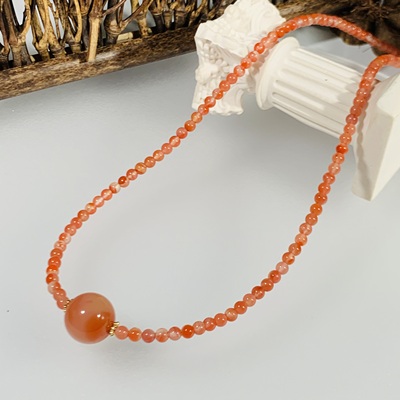 南红锁骨链 CY00040