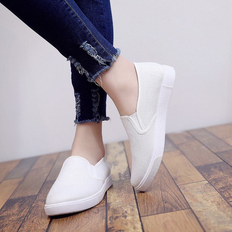 小白鞋女春季新款百搭韩版板鞋学生平底休闲女鞋街拍帆布鞋子,女鞋,浅口单鞋,淘宝优惠券,粉丝福利购,淘宝优惠卷