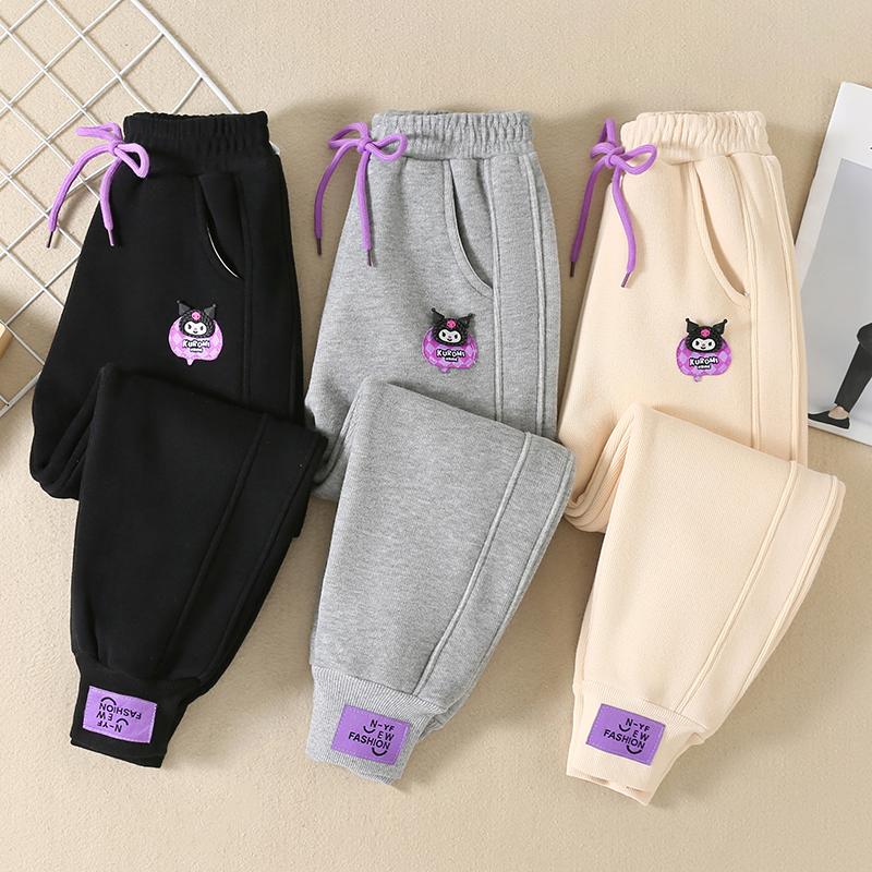 英国next sara女童洋气裤子2024春秋新款加绒儿童卫裤休闲运动裤