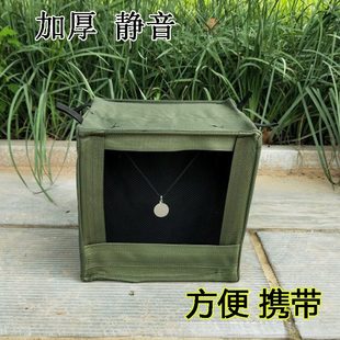 弹弓练靶神器40×40户外弹弓练习靶心迷彩消音折叠加厚射击靶箱外