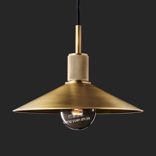 简约led吊灯轻奢全铜餐厅灯美式