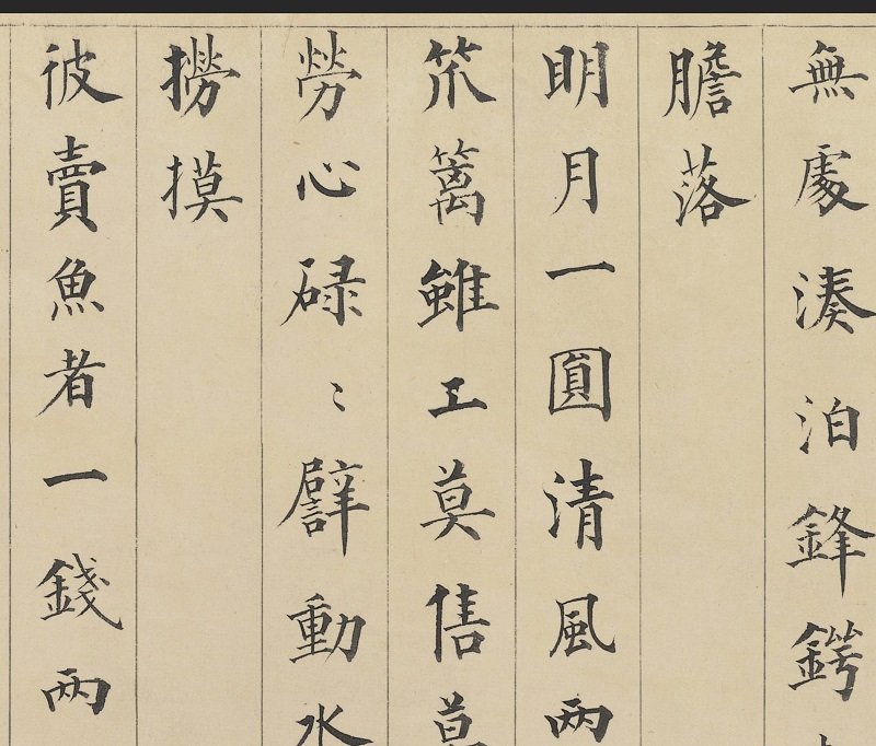 清成亲王永瑆赵孟頫大士赞名家行楷书法真迹微喷学习