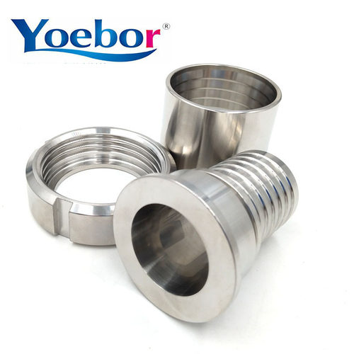 304 316l双卡套接头不锈钢扣液压管软管DIN活螺母硅胶管食品级