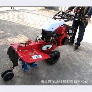广西果蔗种植开沟培土机手扶柴油186田园管理机价格烤烟培土机