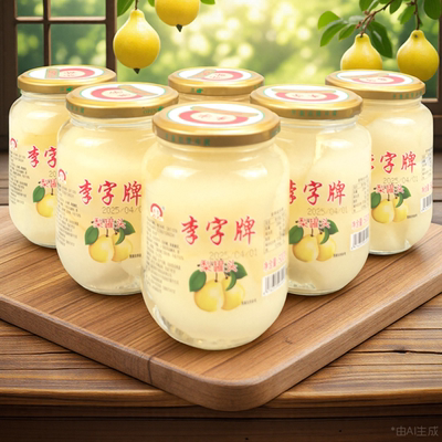 李字牌梨罐头烟台雪梨水果罐头梨500g装酥梨清热消暑饮品冰糖雪梨