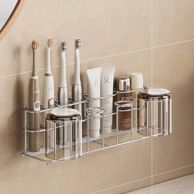 304不锈钢电动牙刷置物架壁挂式杯架免打孔漱口杯倒挂沥水架挂墙,厨房/烹饪用具,抹布架/厨房清洁收纳架,淘宝优惠券,粉丝福利购,淘宝优惠卷