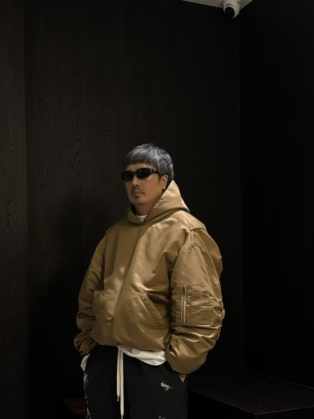 【美式连帽夹克】高级设计款小众oversize廓形套头棉服飞行外套