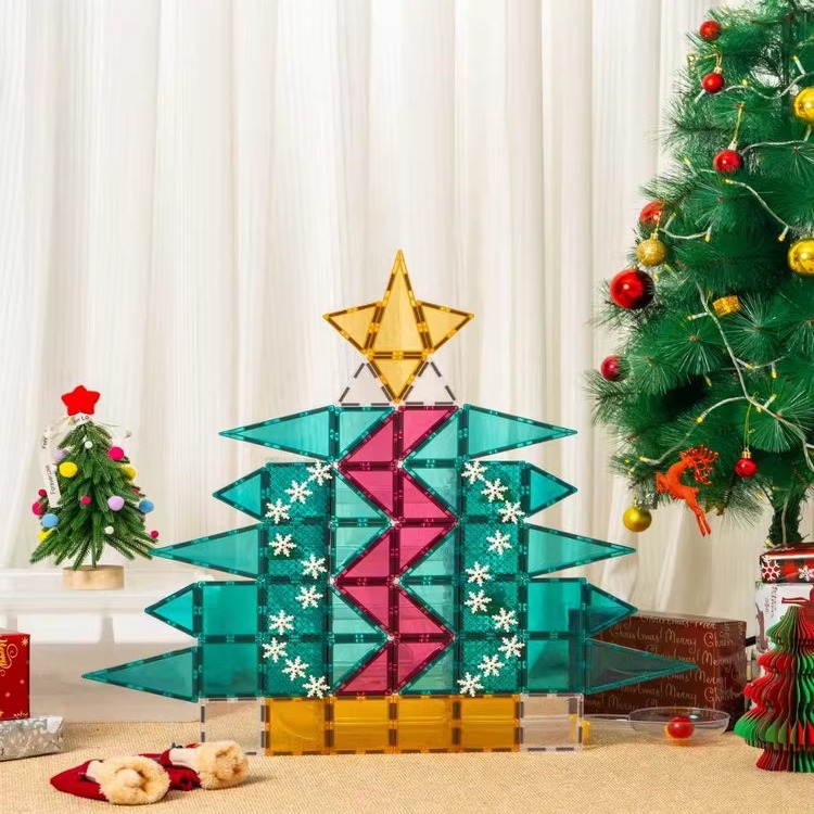 DUDUBAO圣诞款磁力片彩窗益智