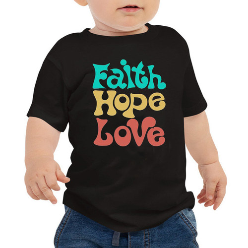 FaithHopeLove复古印花