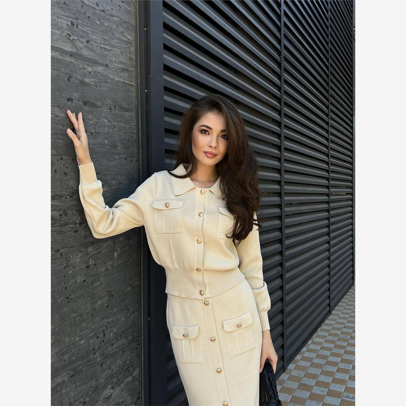 Knittedtwo-pcs小香风轻