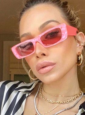 2023Women Sunglasses Jelly Color 果冻色方形小框太阳镜ins墨镜