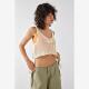 shirt top Tank short women out knit hollowed casual