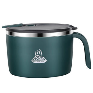 304不锈钢带盖保温泡面碗 学生饭盒不锈钢饭碗日式餐具方便拉面碗