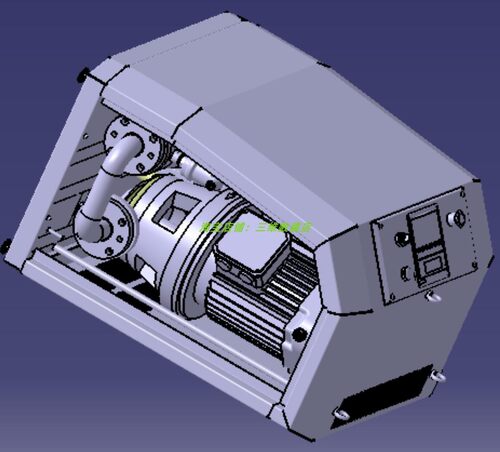 水力空化热能发生器3D三维几何数模型stp格式流体空化蒸汽发生器