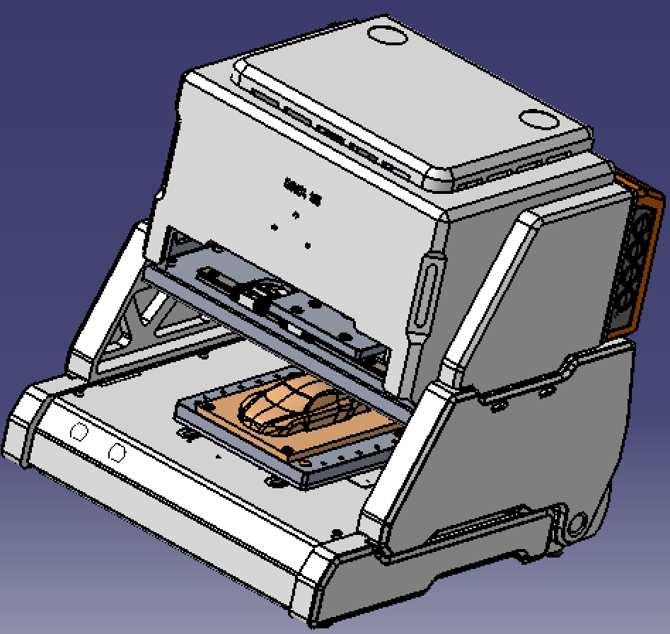 25厘米3轴小型桌面数控加工钻床铣床机床概念3d三维几何数模型stp