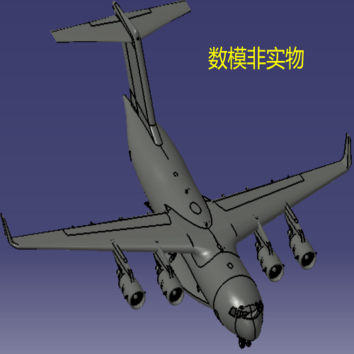 波音c17大型客机飞机曲面造型3d三维几何数模型catia含参编辑机轮