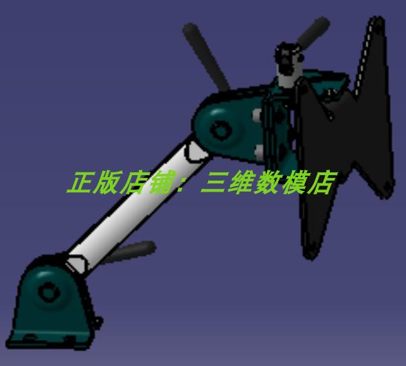 电脑旋转工业显示器支架 实体3D打印素材三维几何模型数模建模stp