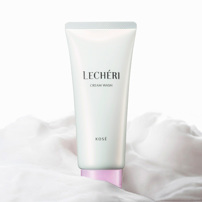 日本KOSE高丝 Lecheri衡润洗颜霜140ml滋润紧致绵密不紧绷 洗颜霜