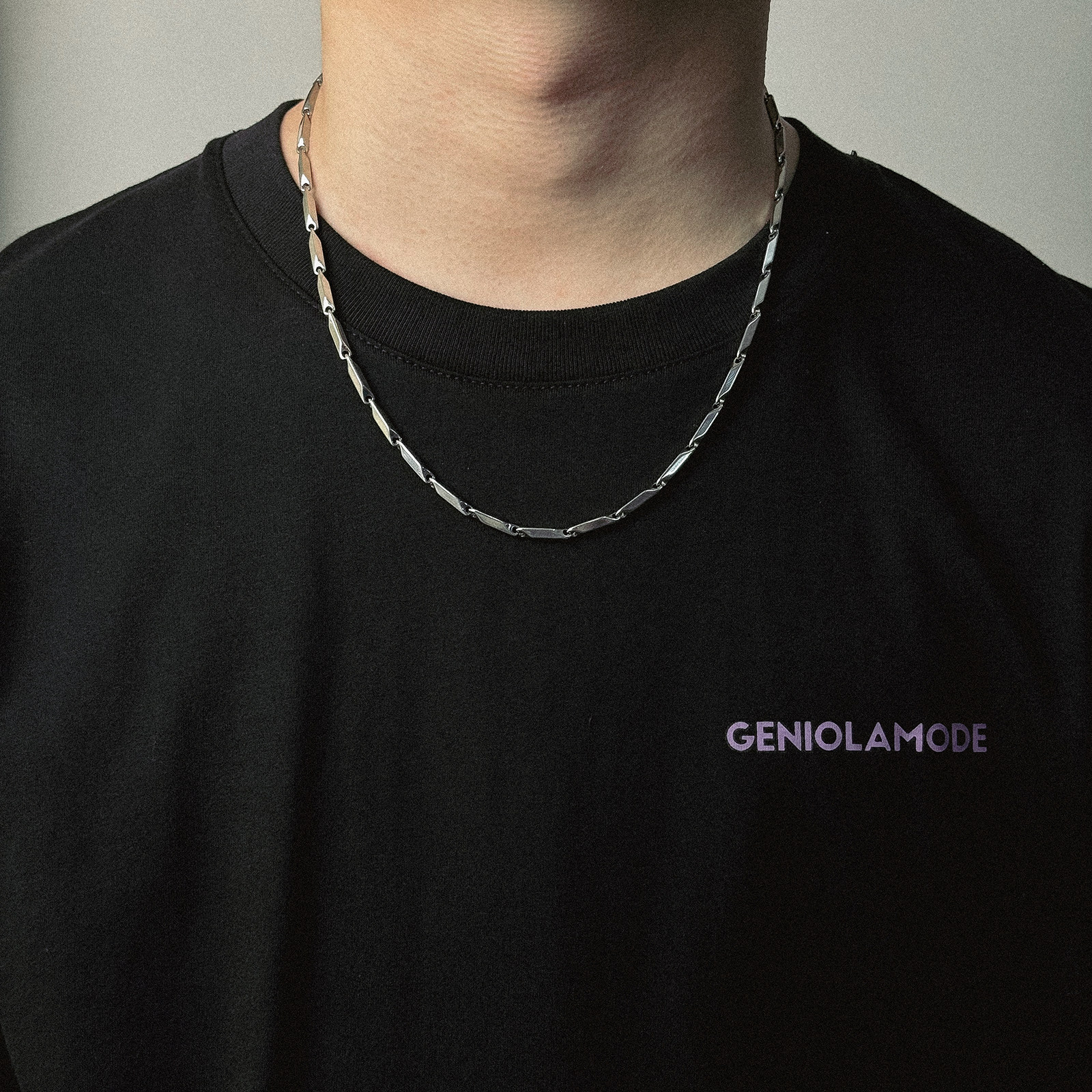 thumbnail for 2025 upgraded version of fashion personality boys' necklace does not fade titanium steel trendy collarbone chain ruffian cool men's accessories summer
