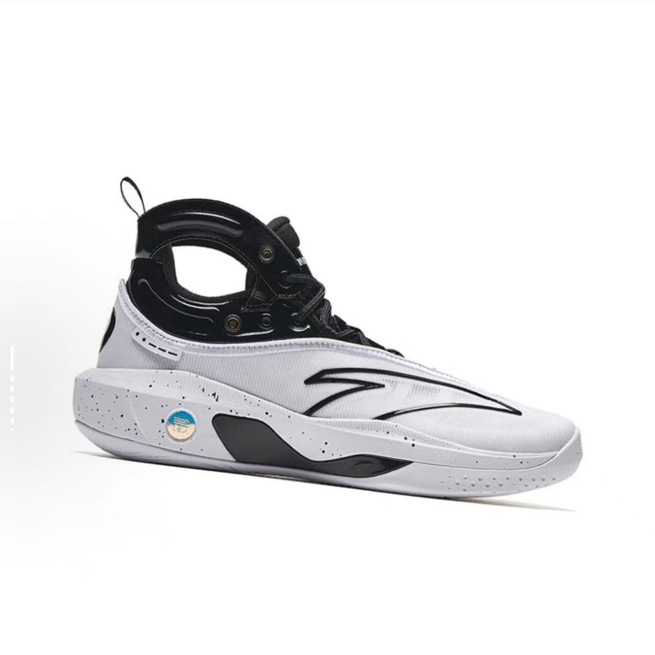 Anta安踏 KT8汤普森8 黑八舒适防滑耐磨高帮篮球鞋 男款 黑白