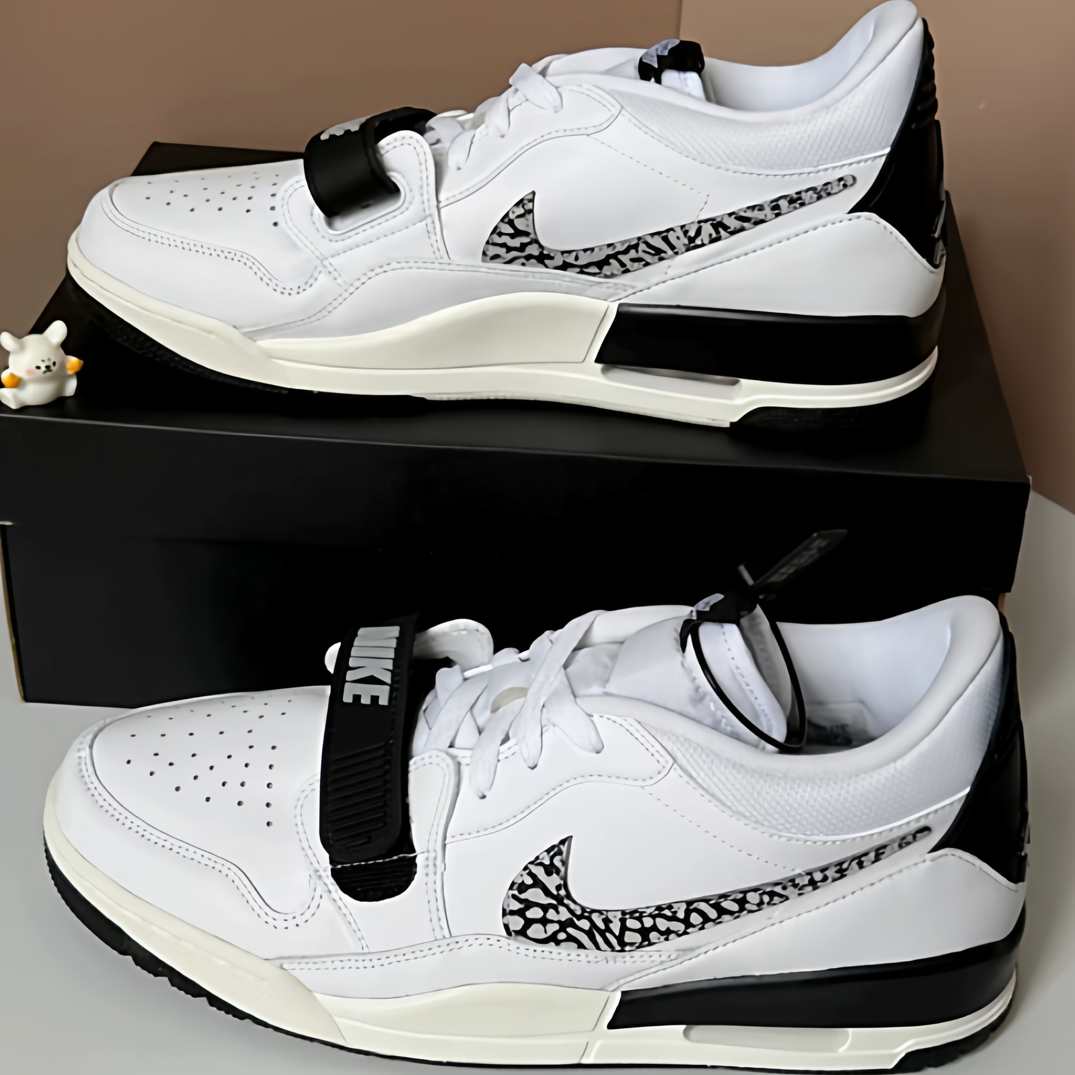 Jordan Legacy 312防滑 低帮 复古篮球鞋 白黑色CD7069-110L33仓5