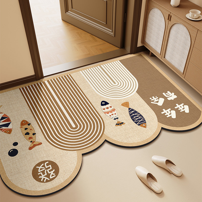 日式入户门地垫可擦免洗进门门口耐脏防滑脚垫可裁剪家用脚垫pvc,居家布艺,入户地垫,淘宝优惠券,粉丝福利购,淘宝优惠卷