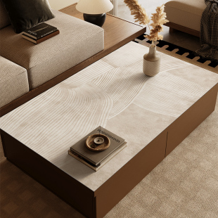 侘寂风茶几垫高级感茶几桌垫防水防烫免洗桌布桌面保护垫餐桌垫子