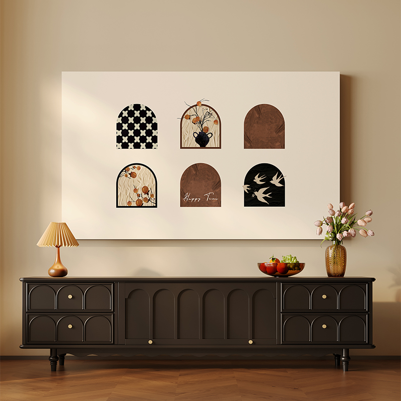 中古风电视机套防尘罩2025新款家用挂壁液晶电视盖巾轻奢遮盖布