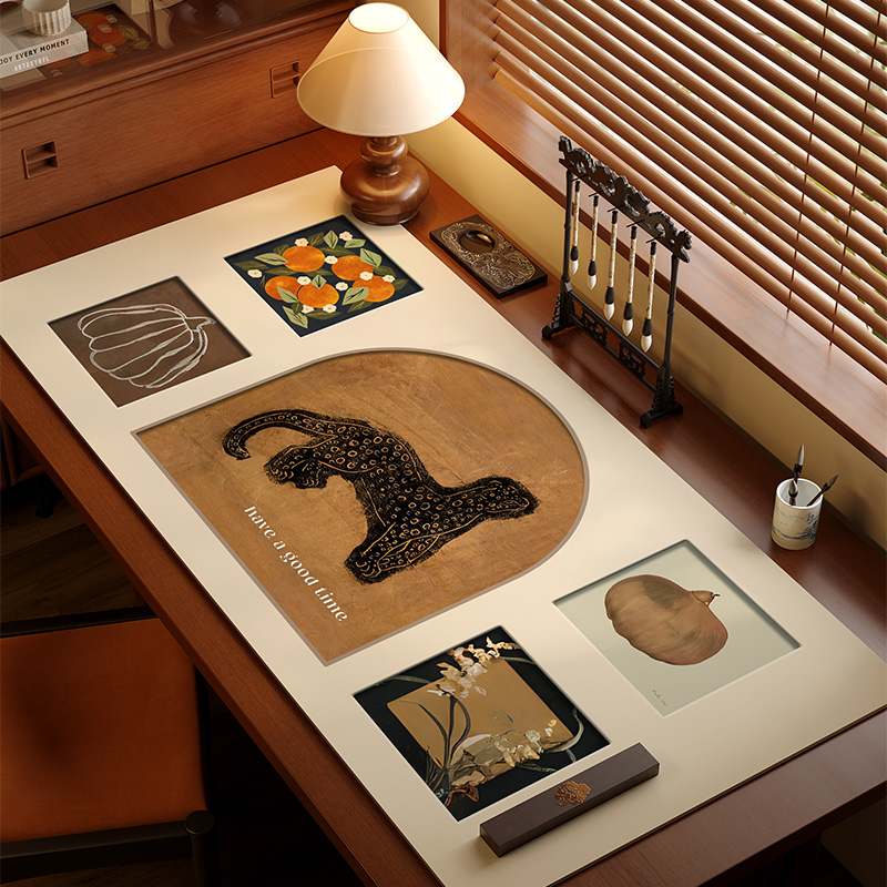 中古风书法毛毡垫可水洗毛笔专用垫子文房四宝垫加厚防滑书桌垫子