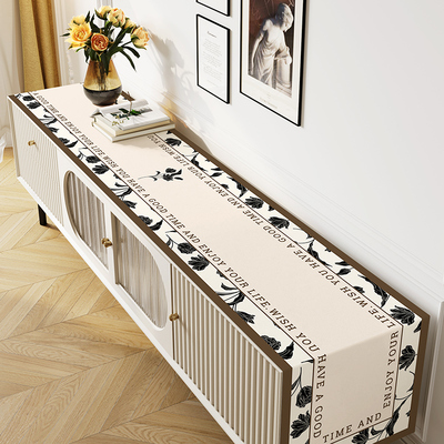 法式电视柜盖布桌布布艺长方形茶几客厅防尘罩台布盖巾桌垫鞋柜布