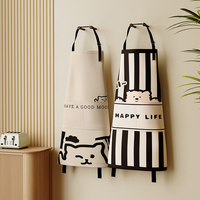 防水防油颜值围裙卡通日系