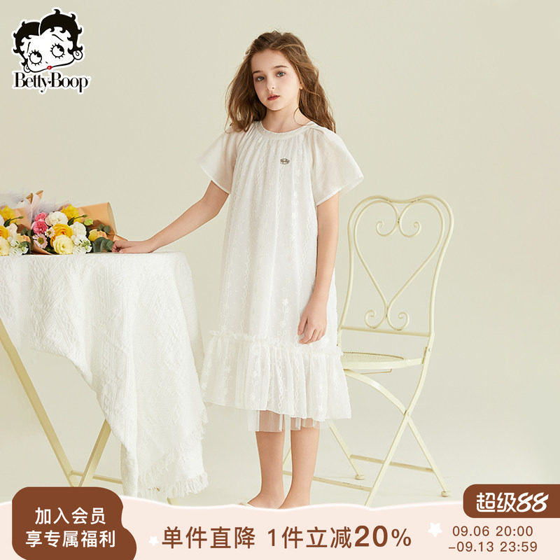 贝蒂童装女童休闲洋气公主连衣裙2026年夏季新品儿童中大童裙子