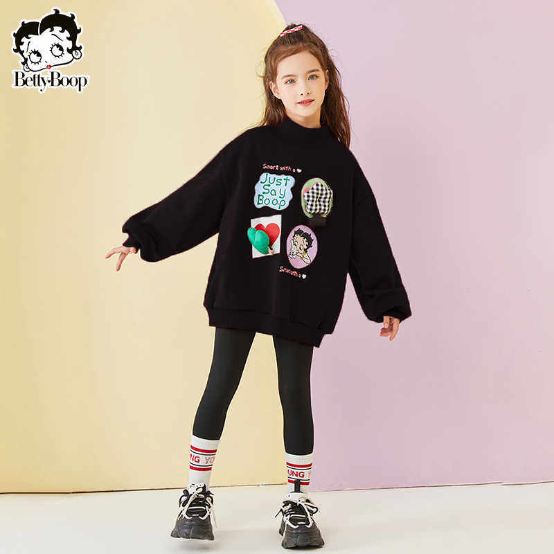 贝蒂女童加绒加厚卫衣秋冬季2025新款时尚儿童韩版洋气拜年服上衣